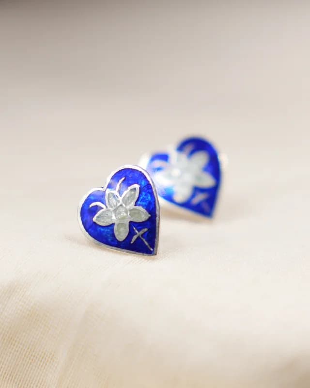 Ht Blue Heart With Blue Star