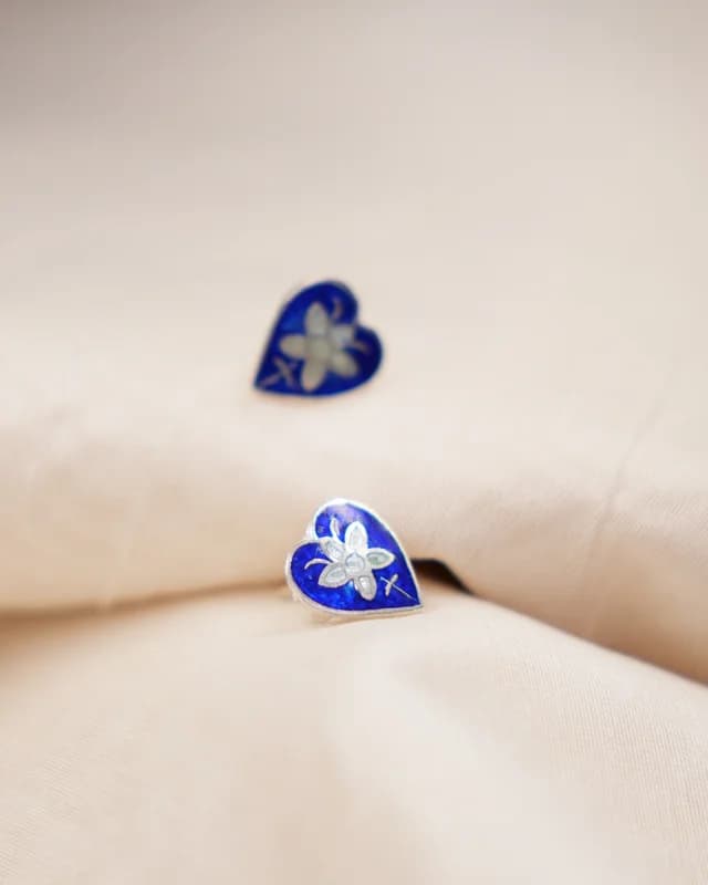Ht Blue Heart With Blue Star