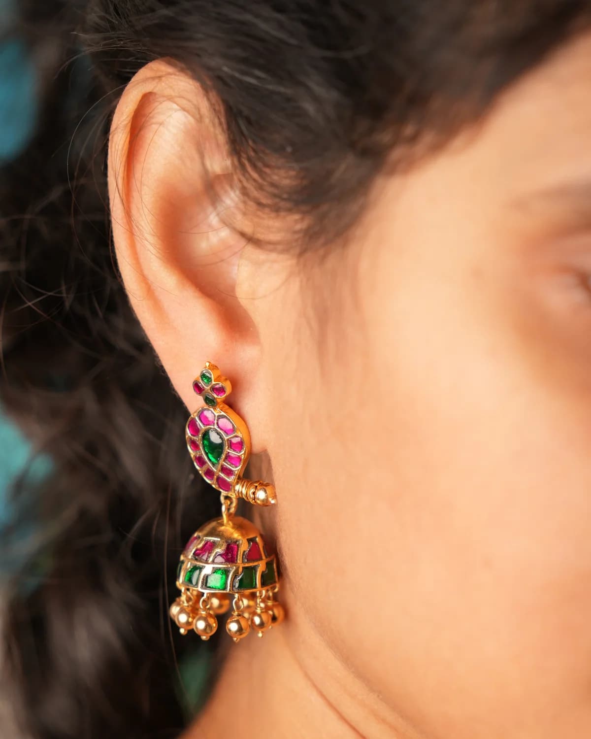 Royal Kundan Jhumkas