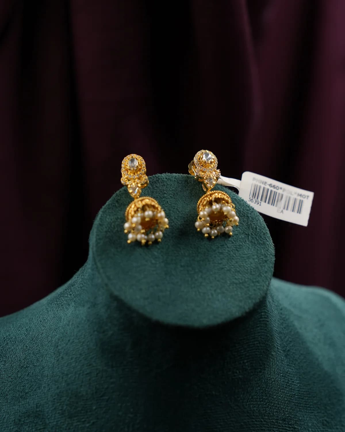 Royal Pearl Jhumkas