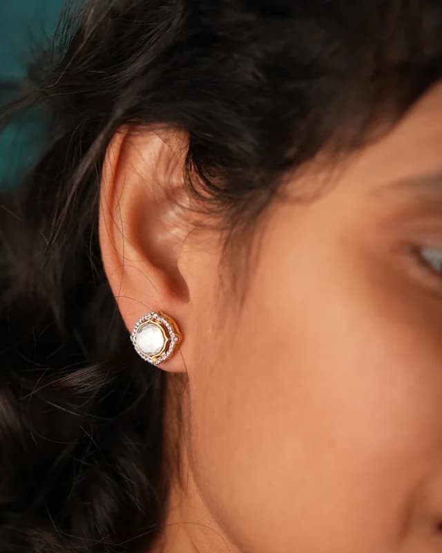 Small Moissanite Studs