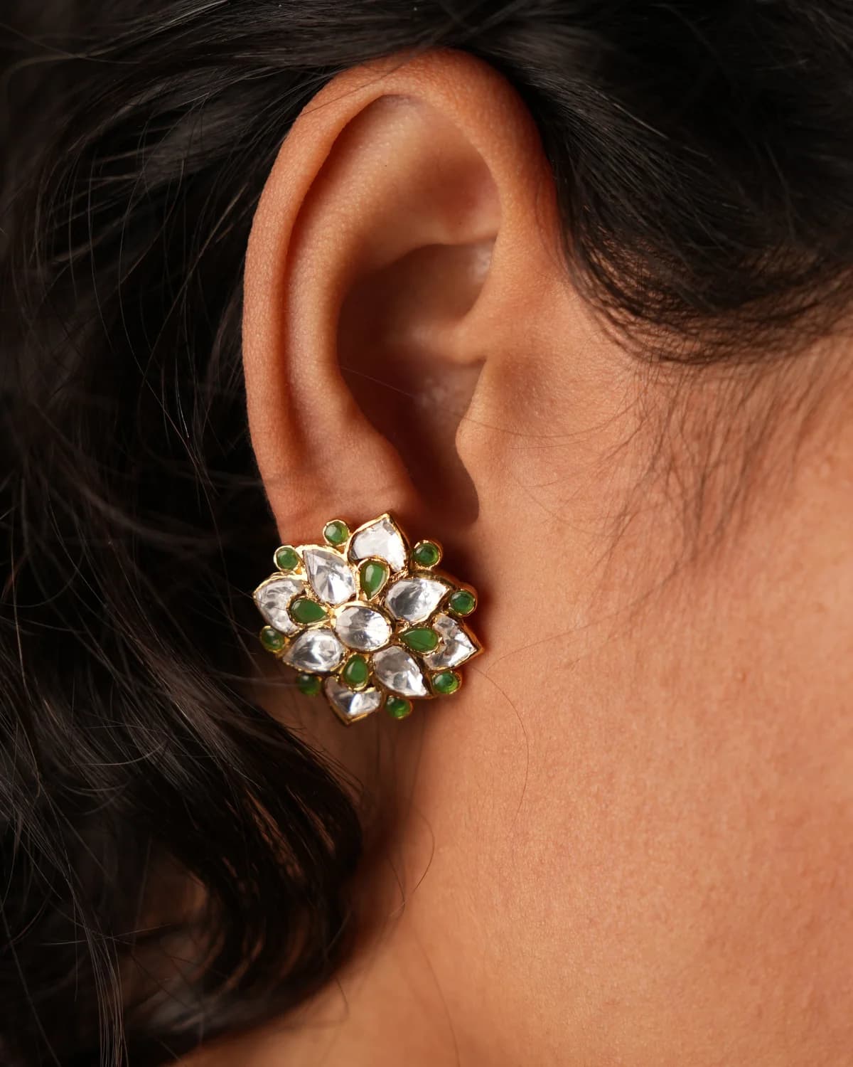 Green Blossom Moissanite