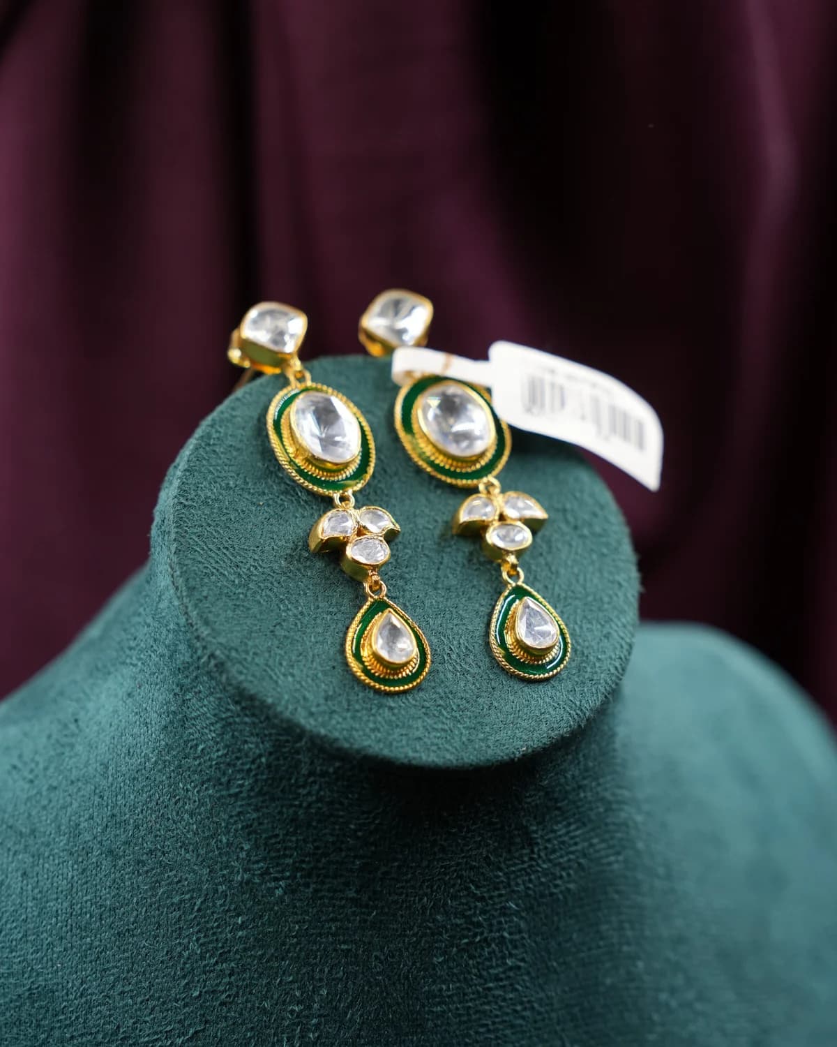 Enamel Moissanite Drops