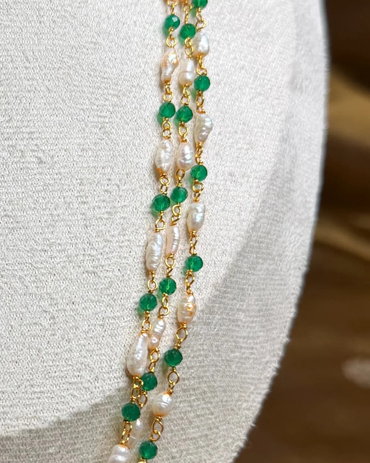 Green Beads Mala
