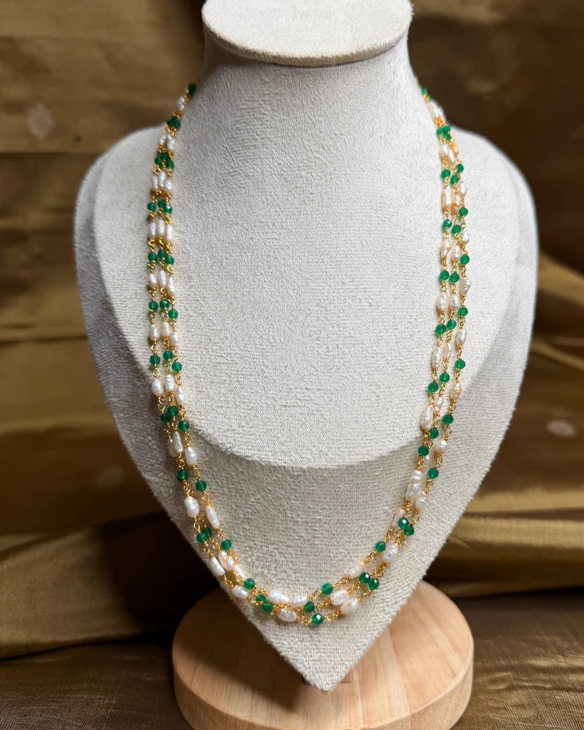 Green Beads Mala