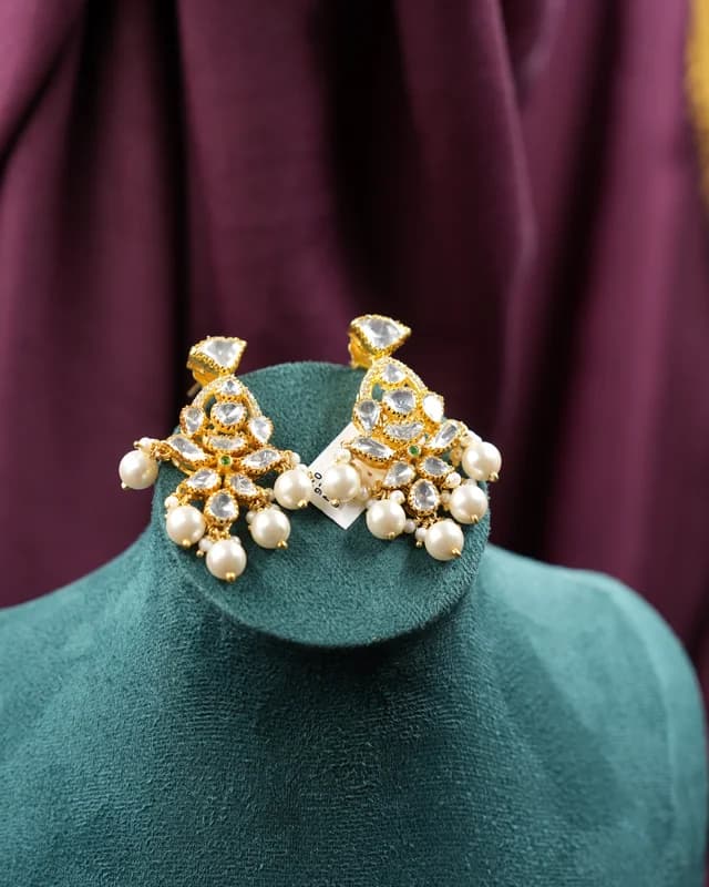 Pearl Moissanite Chandeliers